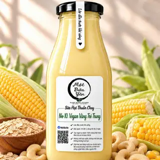Hình ảnh Vegan Vàng Trẻ Trung- Hạt điều, Yến mạch, Bắp Mỹ.