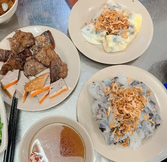 Hình ảnh Bánh cuốn thịt nướng