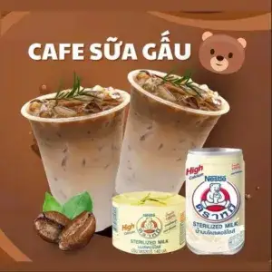 Hình ảnh Cafe sữa gấu