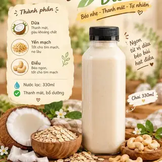 Hình ảnh Sữa dừa - yến mạch - điều