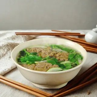 Canh cua rau mồng tơi - 95.000 ₫ tại Cháo Sườn Chú Chen - Nguyễn Trãi