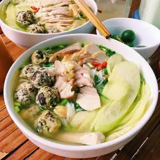 Hình ảnh Bún dọc mùng thịt mọc