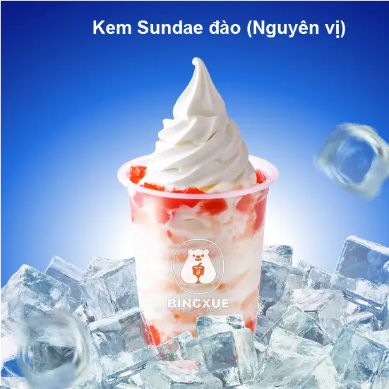 Hình ảnh Kem Sundae Đào - Nguyên Vị