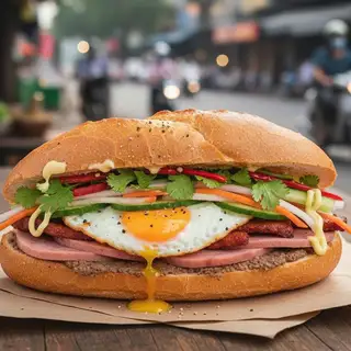 Hình ảnh Bánh mì full topping