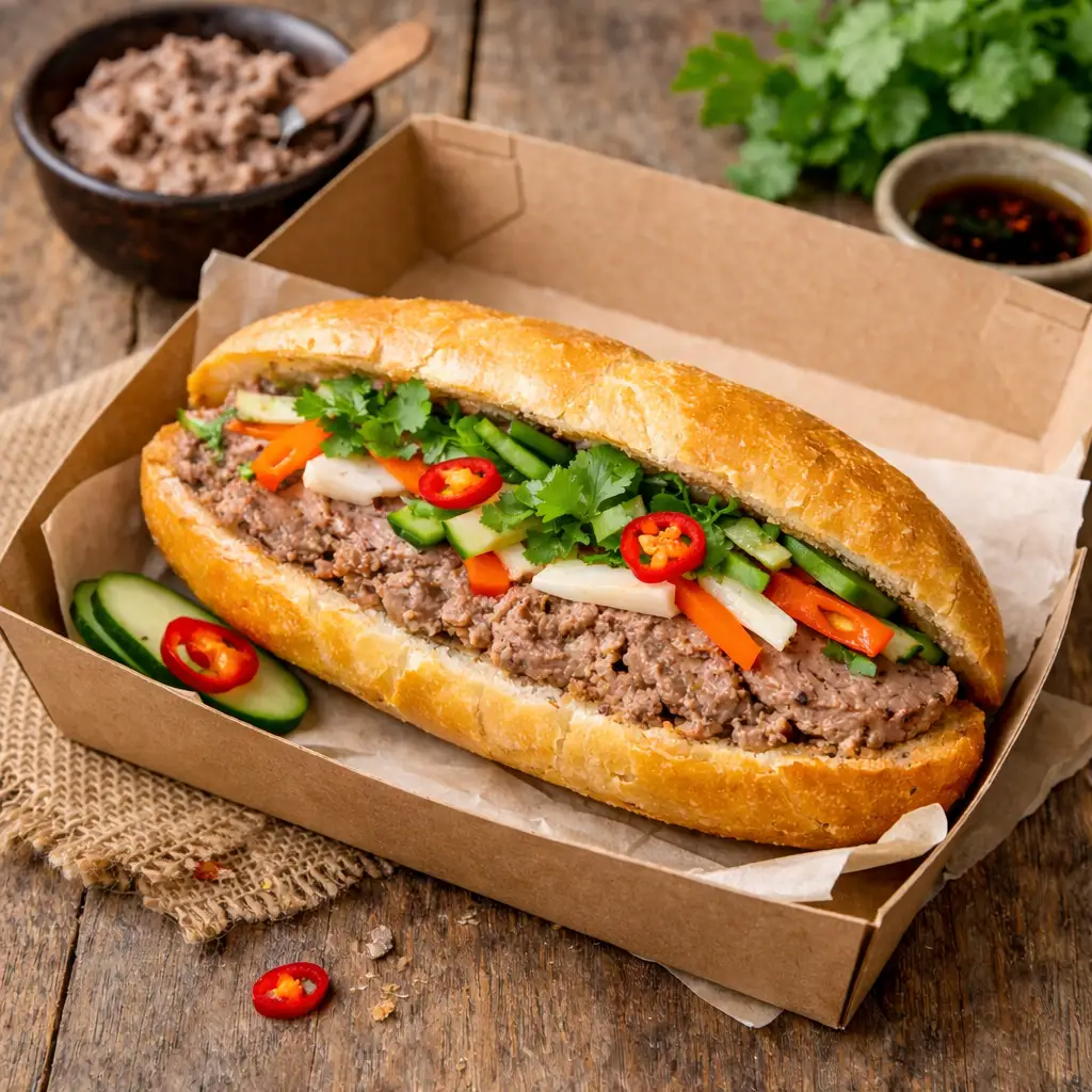 Bánh mì patê - 35.000 ₫ tại Bánh Mì Cùng Lì - Cô Giang