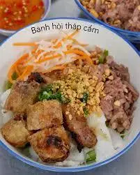 Hình ảnh Bánh hỏi thịt nướng chả giò