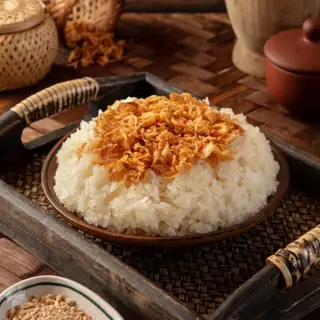 Hình ảnh Xôi nếp hành phi