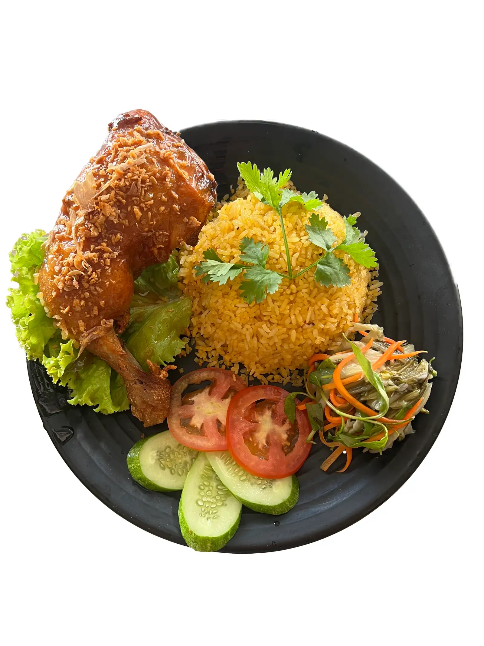 Cơm gà xối mỡ (Góc tư nhỏ) - 76.000 ₫ tại Cơm Gà Xối Mỡ Bon Bon - Tôn Đản