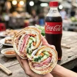 Hình ảnh Bánh mì Thịt Chả pate bơ + Trứng ốp la