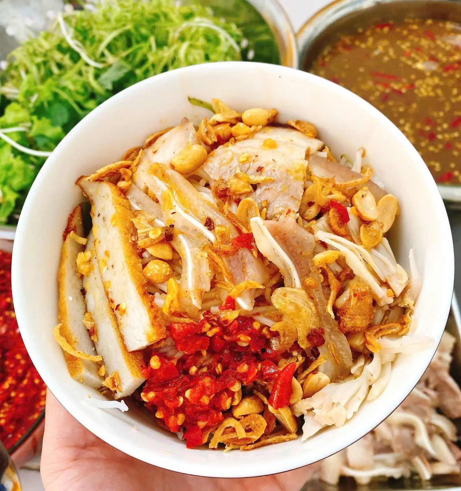 Bún mắm nêm thập cẩm - 52.000 ₫ tại Bếp Ăn Mẹ Nhím - Gỏi Cuốn, Chả Cuốn & Bún Mắm Nêm - Nguyễn Thái Bình