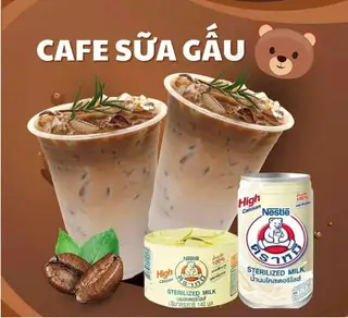 Cafe sữa gấu - 35.000 ₫ tại Cacao Muối Gấu & Matcha Gấu Tu Mái - Đường Số 3