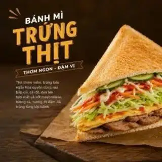 Hình ảnh Bánh mì trứng thịt