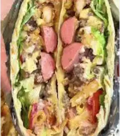 Bánh tacos xúc xích - trứng - size nhỏ - 45.000 ₫ tại BB House - Tacos và Ăn Vặt - Đường 49