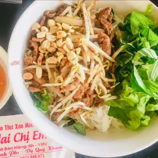 Bún thịt xào - tô lớn 45 - 46.000 ₫ tại Bún Thịt Xào & Cơm Tấm - Hai Chị Em - Đường Số 6