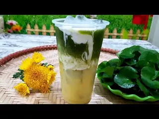 Hình ảnh Rau má đậu xanh - 2 ly lớn