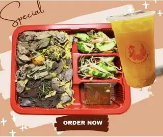 Hình ảnh (Combo Lòng Thành ) Mua 1 Cơm Trứng Lòng Mề Gan Gà Tặng 1 Trà Chanh