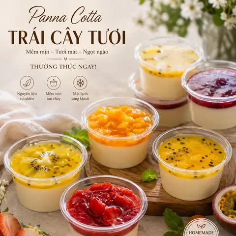 Chun Chin - Panna Cotta Trái Cây Tươi - Bùi Hữu Nghĩa - Tráng miệng gần bạn