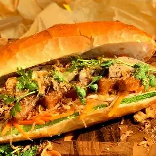 Bánh mì chay Sườn bì (ĐẶC BIỆT) - 32.000 ₫ tại Bánh Mì Chay Khôi - Tôn Đản