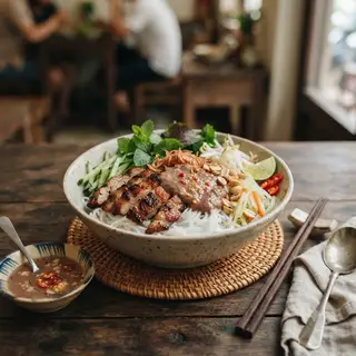 Hình ảnh Bún thịt mắm nêm