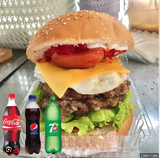 Combo burger bò trứng phô mai - nước ngọt - 44.000 ₫ tại HAMBURGER 99 - Nguyễn Chế Nghĩa