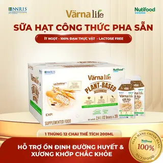 Hình ảnh Sữa Hạt Pha Sẵn Varna Life ( Lốc 6 hộp 200ml) - Nutifood Thụy Điển