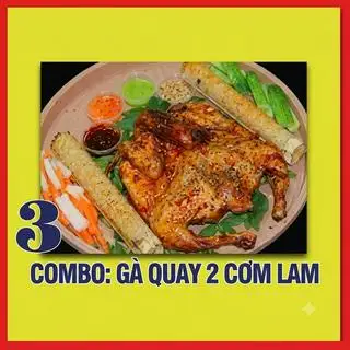 Hình ảnh Combo gà quay - 2 cơm lam