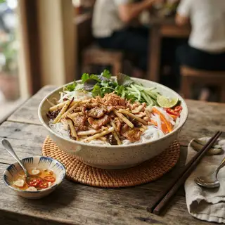 Hình ảnh Bún thịt xào củ sắn