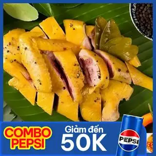 Hình ảnh Combo 1/2 gà ủ muối ăn mát + pepsi