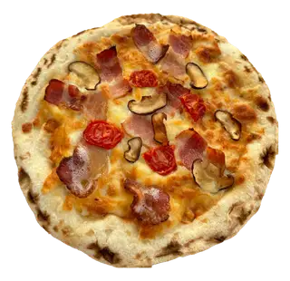 Hình ảnh Pizza ba chỉ hun khói - bacon
