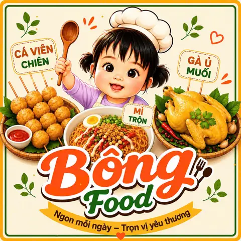 Hình ảnh Bông Food - Cá Viên Chiên, Mì Trộn & Gà Ủ Muối - Huỳnh Tấn Phát