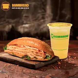 Hình ảnh Combo bánh mì trứng chả - trà quất Bami