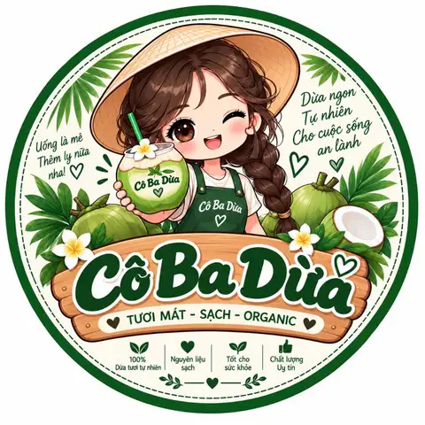 Hình ảnh Cô Ba Dừa - Nước Dừa Thanh Mát & Sữa Dừa Sương Sáo - Đặng Thuỳ Trâm