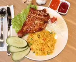 Hình ảnh Cơm rang gà sốt bbq