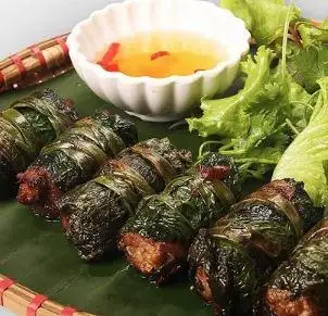 Chả bò lá lốt - 125.000 ₫ tại Bò Tơ Rau Rừng Đổi Gió Quán - Tân Mỹ