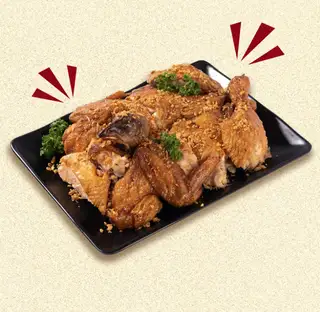 Hình ảnh Gà Nướng Mắm Nhĩ Tỏi Phi - Nguyên con