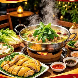 Hình ảnh Lẩu gà lá é lớn