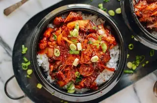 Cơm heo xào kim chi - 59.000 ₫ tại Yangsan Korean - Quán Ăn Hàn Quốc - Điện Biên Phủ