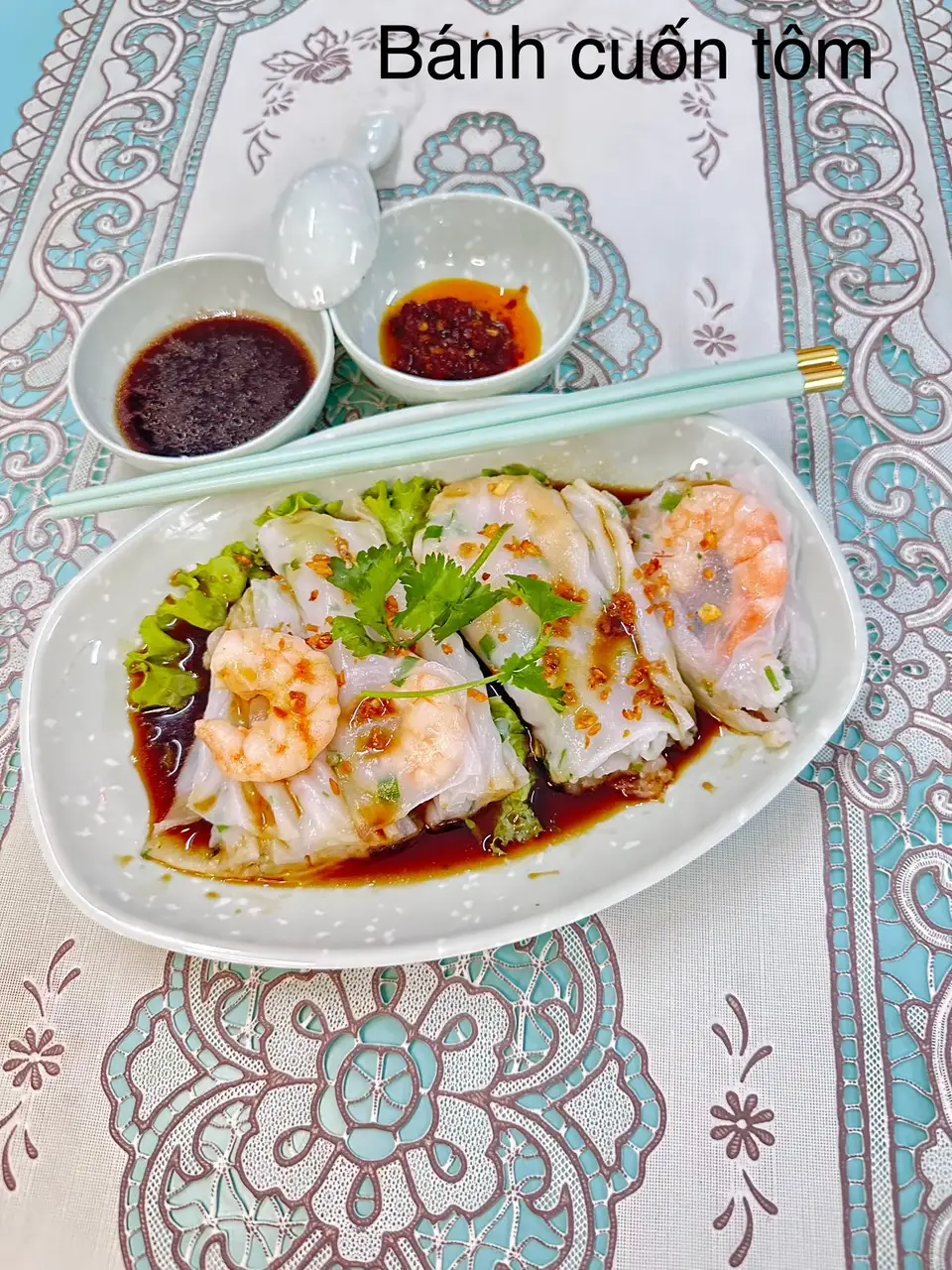 Bánh cuốn tôm - 55.000 ₫ tại Bánh Cuốn Quảng Đông Lư Gia - Trần Hưng Đạo