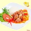 Hình ảnh Cơm sườn xào chua ngọt (kiểu Hoa)