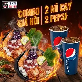Hình ảnh Combo - 2 mì cay thập cẩm đặc biệt - 2 ly Pepsi 360ml