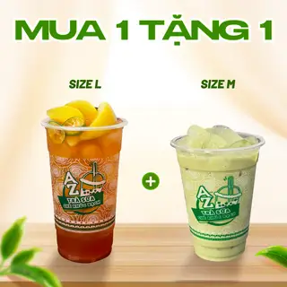 Combo trà đào thanh xuân L tặng Trà sữa thái xanh M - 60.000 ₫ tại AZ - Trà Sữa & Chè Khúc Bạch - Nguyễn Biểu