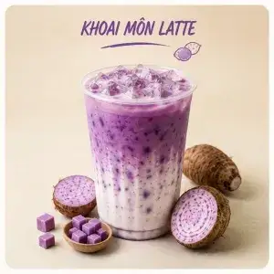 Hình ảnh Khoai môn latte