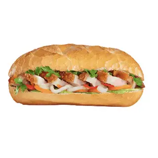 Bánh mì heo quay - 43.000 ₫ tại Bánh Mì Hà Nội Tường Vy - Nguyễn Cảnh Chân