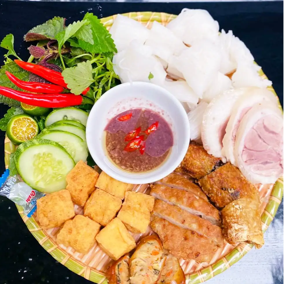 Hình ảnh Bún đậu mắm tôm đầy đủ 