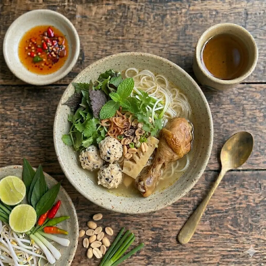 Hình ảnh Bún ngan mọc