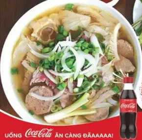 Combo phở đặc biệt kèm nước ngọt - 60.000 ₫ tại Phở Sinh Đôi Thành Công - Tô Hiệu
