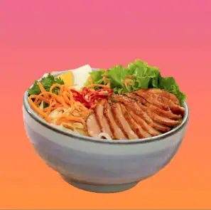 Hình ảnh Bún trộn nem nướng