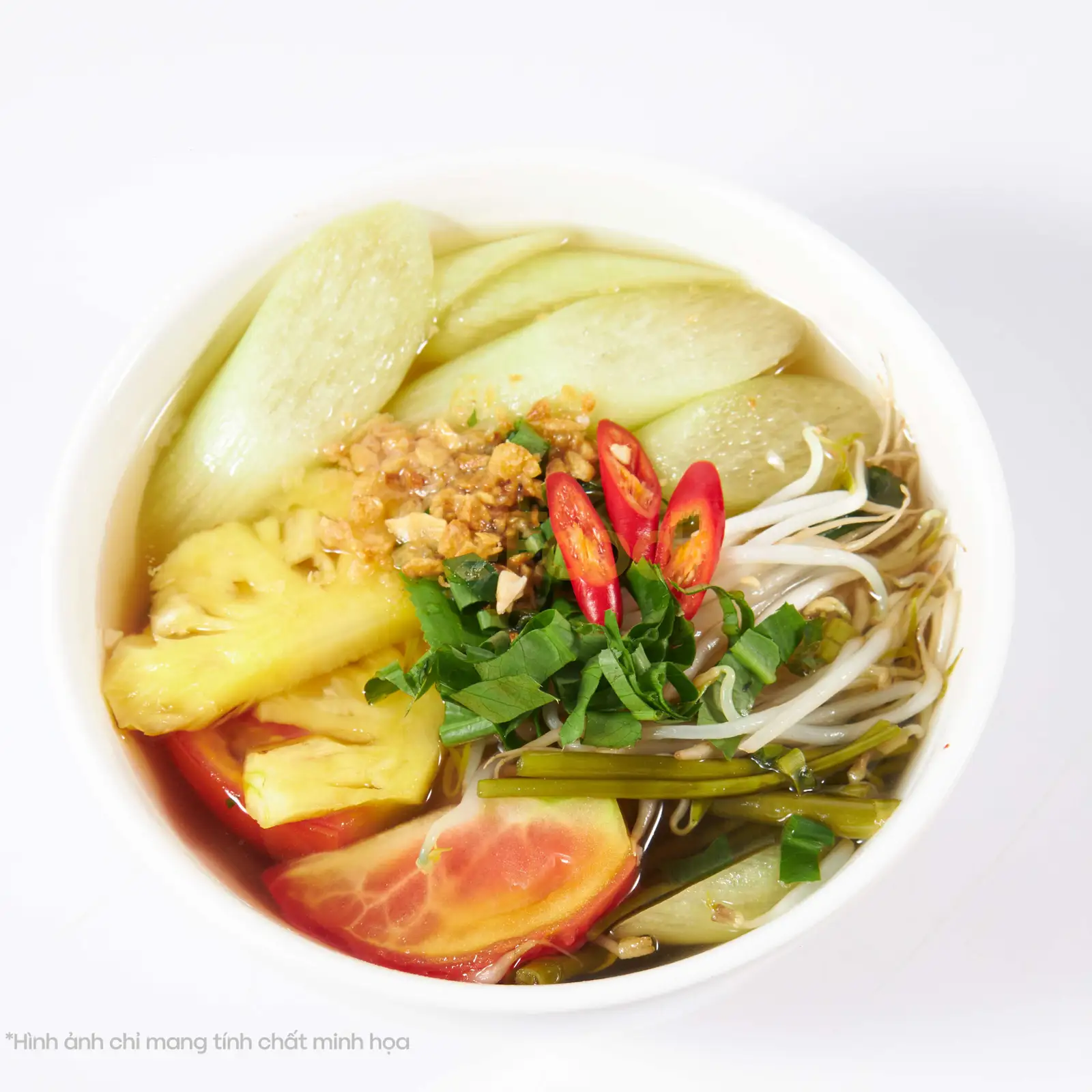 Canh chua không cá - 10.000 ₫ tại Cơm Tấm Cây Điệp Long Xuyên - Cao Thắng