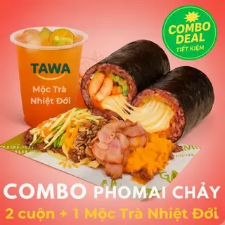Hình ảnh Combo 2 gà nướng phô mai chảy - 1 mộc trà nhiệt đới