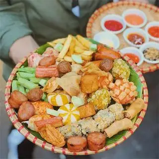 Combo cá viên chiên phần 60k  - 60.000 ₫ tại A Bíu - Milo Dầm, Trà Trái Cây & Cá Viên Chiên - Hương Lộ 3